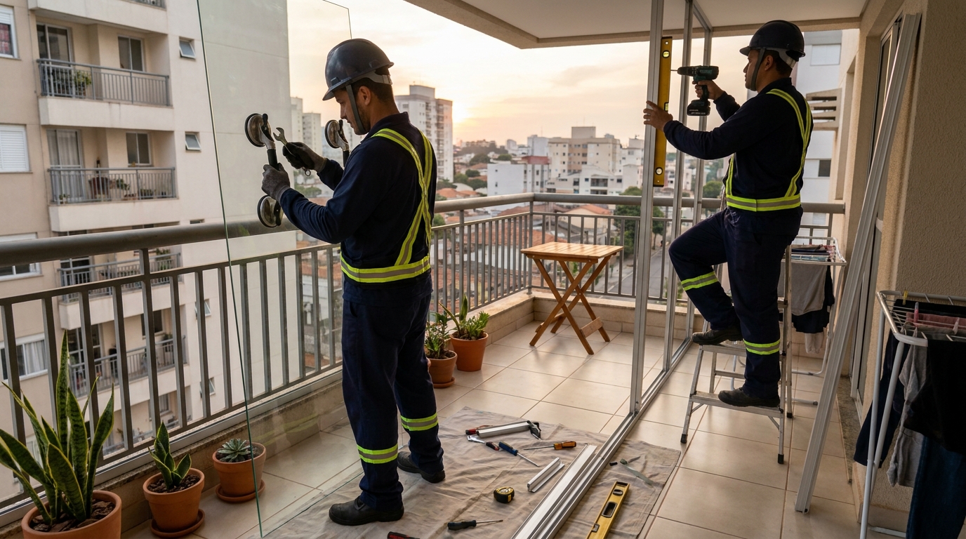 Divisórias em Vidro nos Altos do Uirá, São José dos Campos‑SP
