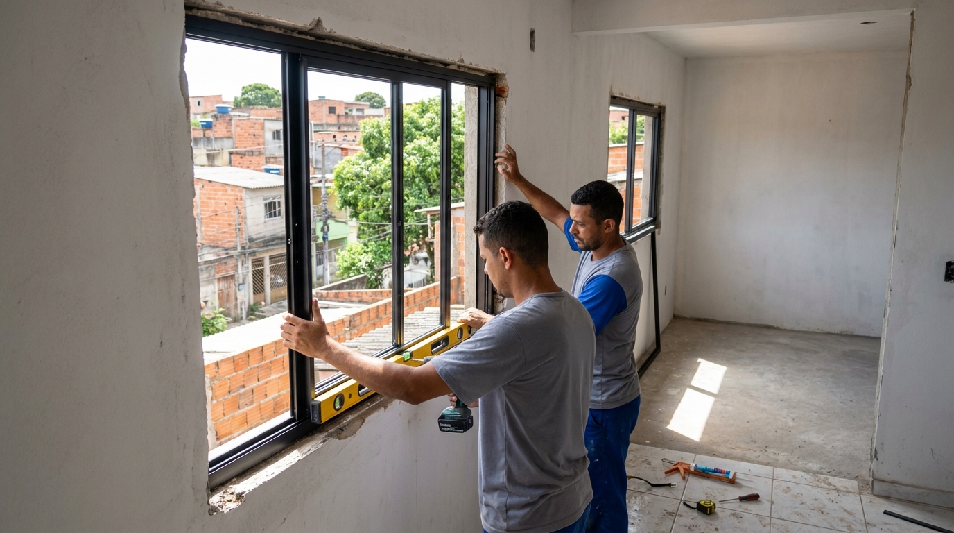 Produção de Portas e Janelas no Bosque dos Eucaliptos, São José dos Campos‑SP